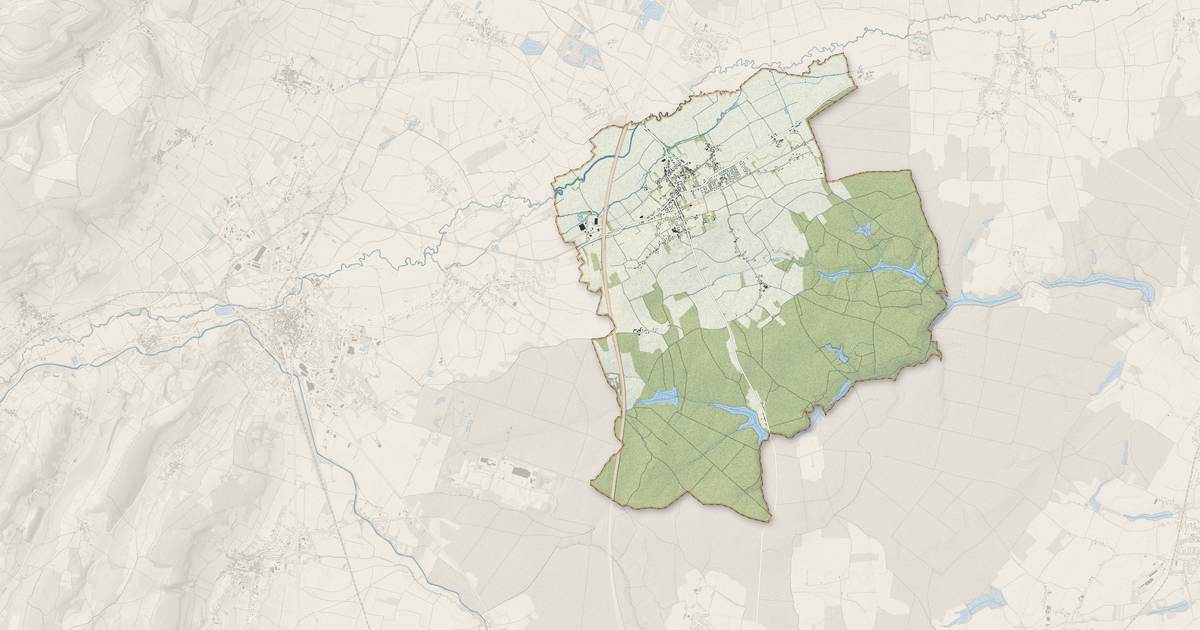 Portrait cartographique de Demigny : relief, eau, forêts, bâti et voies, calculés à partir des données de l'IGN
