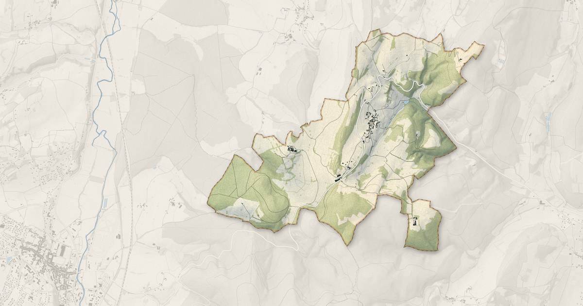 Portrait cartographique de Donzy-le-Pertuis : relief, eau, forêts, bâti et voies, calculés à partir des données de l'IGN