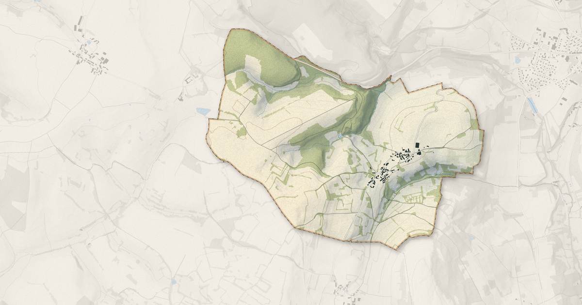 Portrait cartographique de Épertully : relief, eau, forêts, bâti et voies, calculés à partir des données de l'IGN