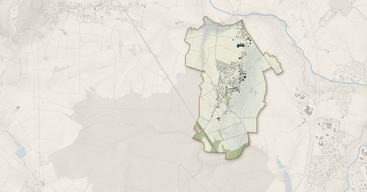 Portrait cartographique de Farges-lès-Chalon : relief, eau, forêts, bâti et voies, calculés à partir des données de l'IGN