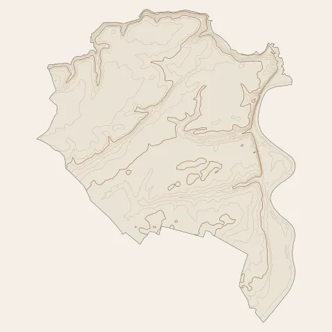 Gergy : courbes de niveau
