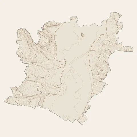 Gueugnon : courbes de niveau