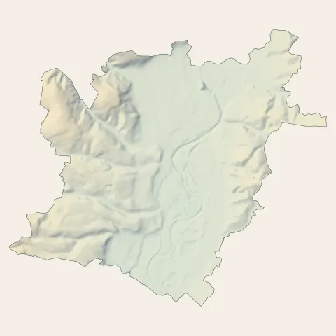 Gueugnon : relief