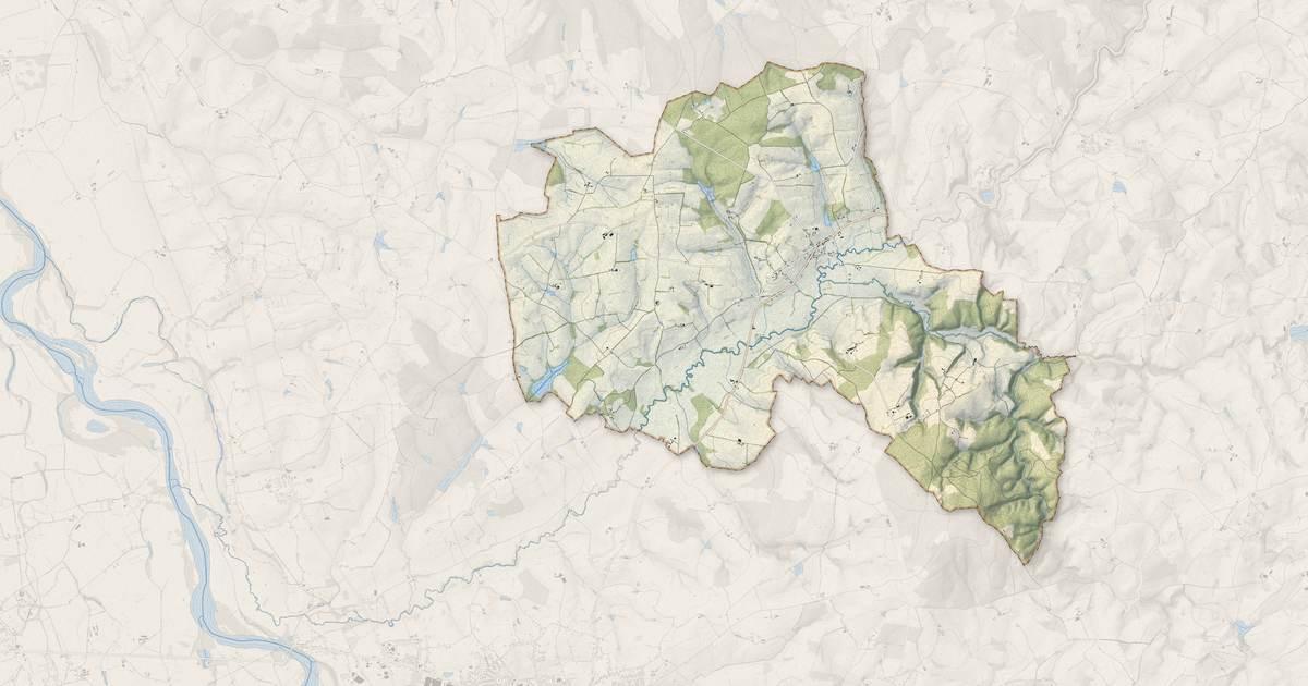 Portrait cartographique de Maltat : relief, eau, forêts, bâti et voies, calculés à partir des données de l'IGN
