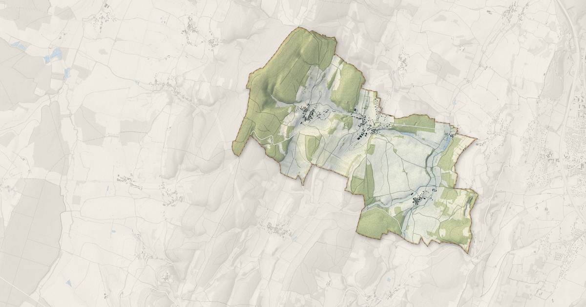Portrait cartographique de Mancey : relief, eau, forêts, bâti et voies, calculés à partir des données de l'IGN