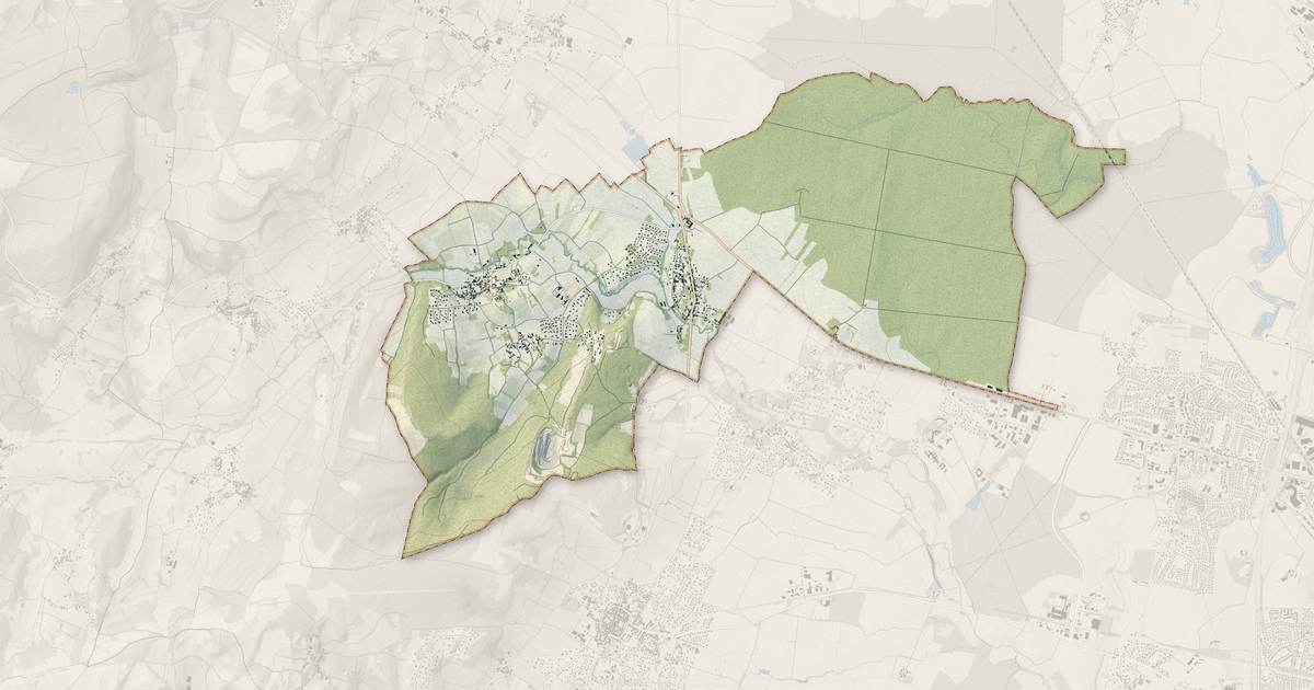 Portrait cartographique de Mellecey : relief, eau, forêts, bâti et voies, calculés à partir des données de l'IGN