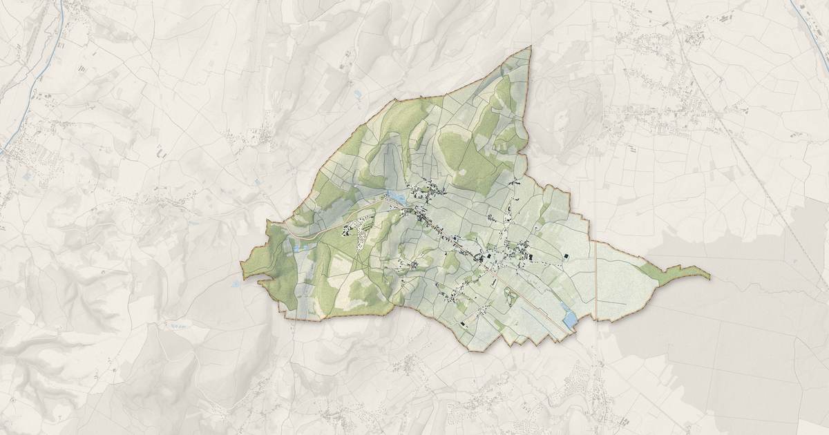Portrait cartographique de Mercurey : relief, eau, forêts, bâti et voies, calculés à partir des données de l'IGN