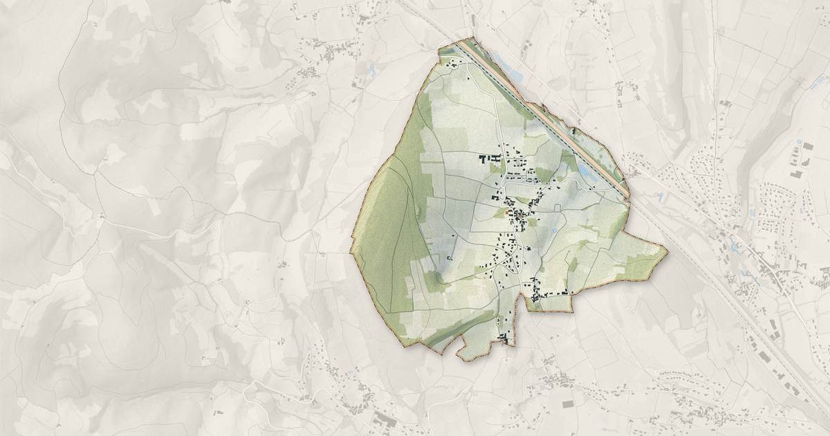 Portrait cartographique de Milly-Lamartine : relief, eau, forêts, bâti et voies, calculés à partir des données de l'IGN
