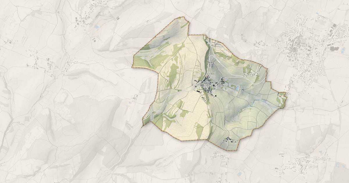 Portrait cartographique de Montagny-lès-Buxy : relief, eau, forêts, bâti et voies, calculés à partir des données de l'IGN