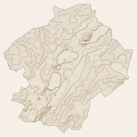 Montceau-les-Mines : courbes de niveau