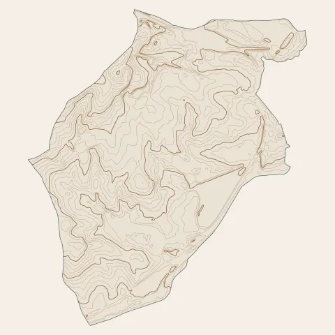 Montchanin : courbes de niveau