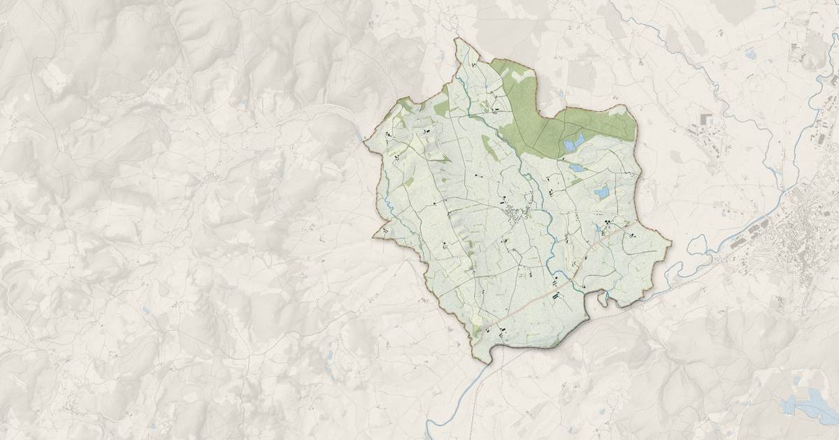 Portrait cartographique de Monthelon : relief, eau, forêts, bâti et voies, calculés à partir des données de l'IGN
