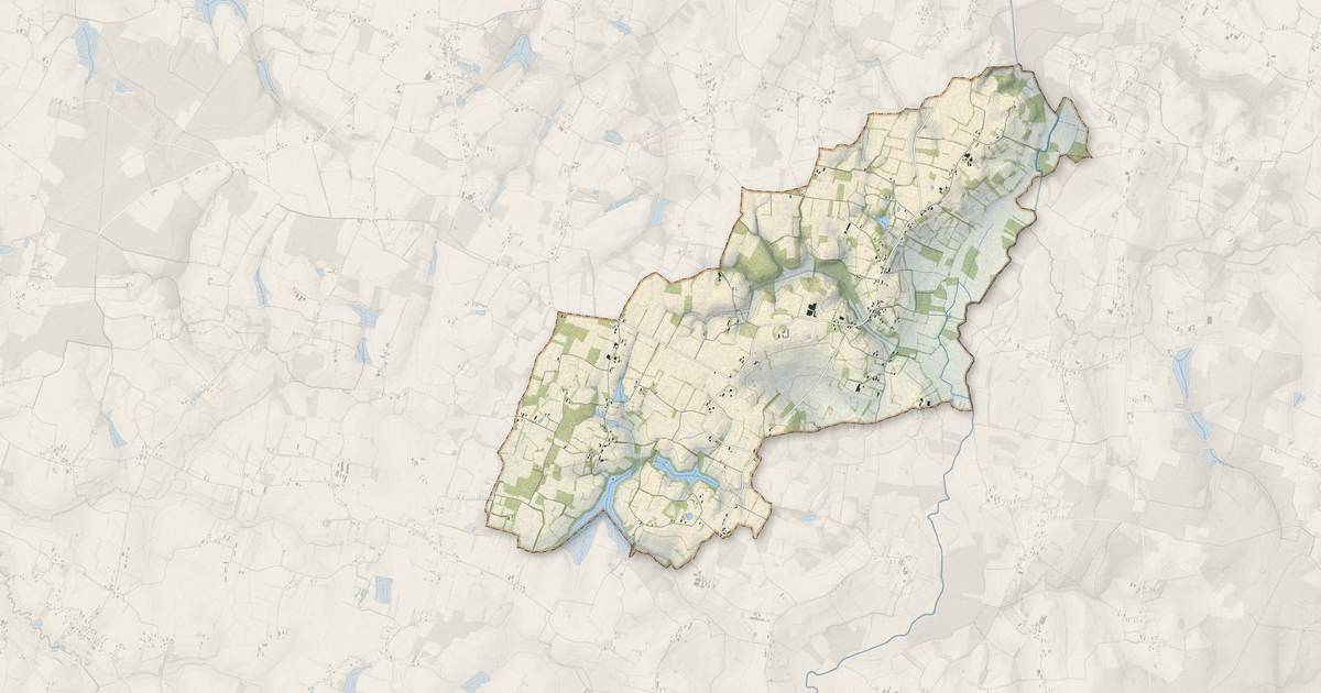 Portrait cartographique de Montjay : relief, eau, forêts, bâti et voies, calculés à partir des données de l'IGN