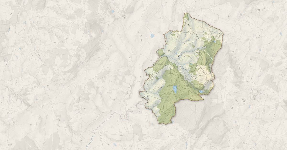 Portrait cartographique de Mornay : relief, eau, forêts, bâti et voies, calculés à partir des données de l'IGN