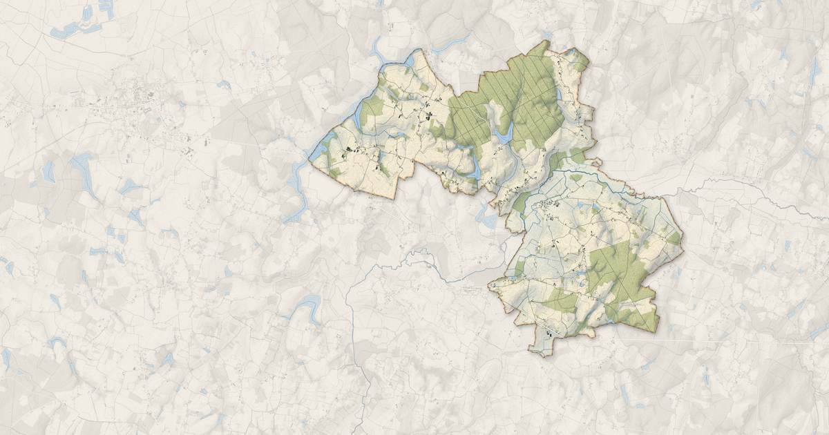 Portrait cartographique de Mouthier-en-Bresse : relief, eau, forêts, bâti et voies, calculés à partir des données de l'IGN