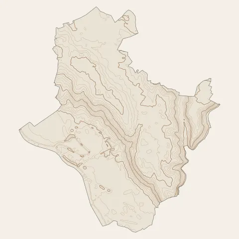 Ouroux-sur-Saône : courbes de niveau