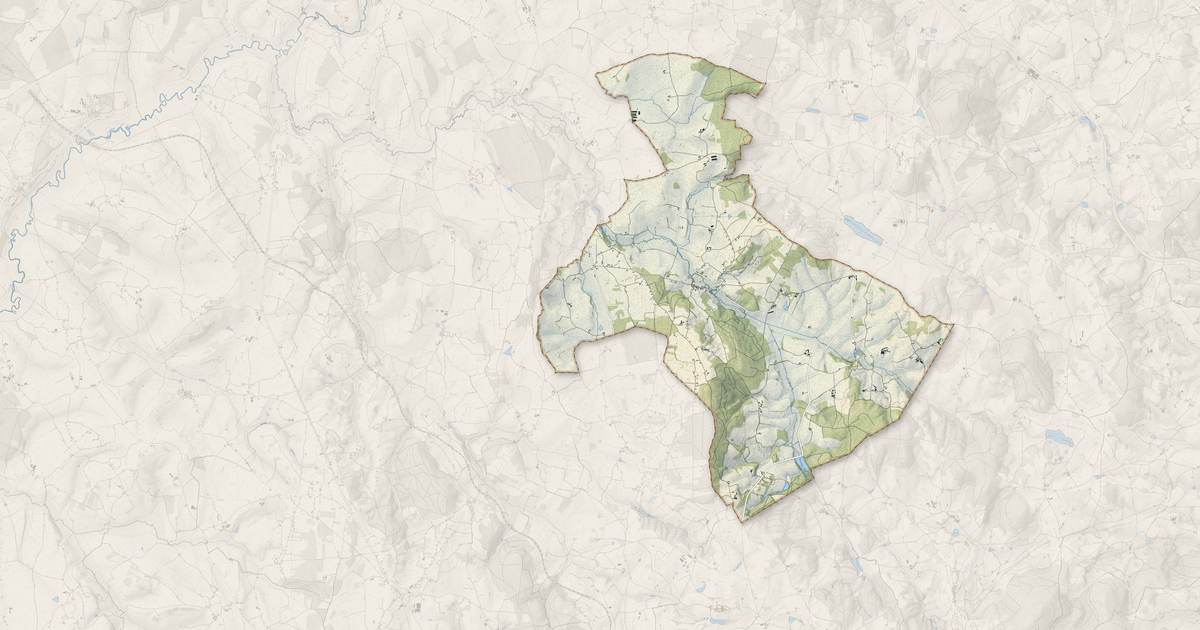 Portrait cartographique de Ozolles : relief, eau, forêts, bâti et voies, calculés à partir des données de l'IGN