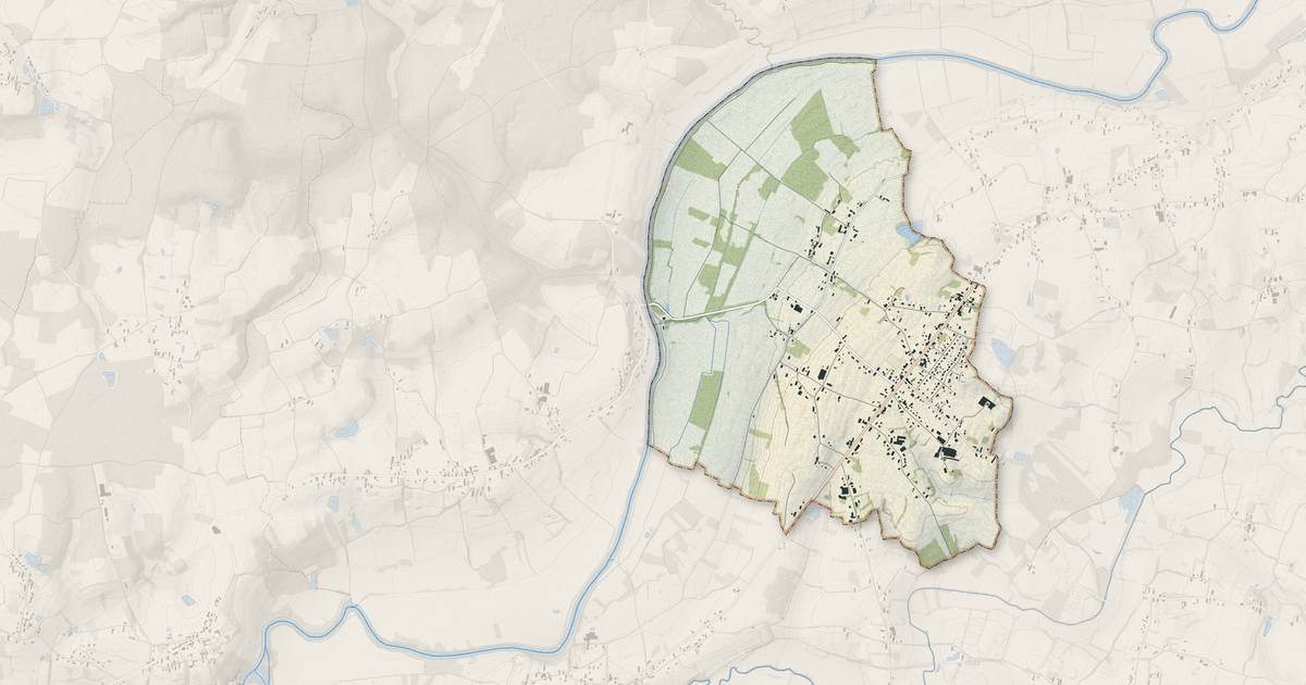 Portrait cartographique de Rancy : relief, eau, forêts, bâti et voies, calculés à partir des données de l'IGN