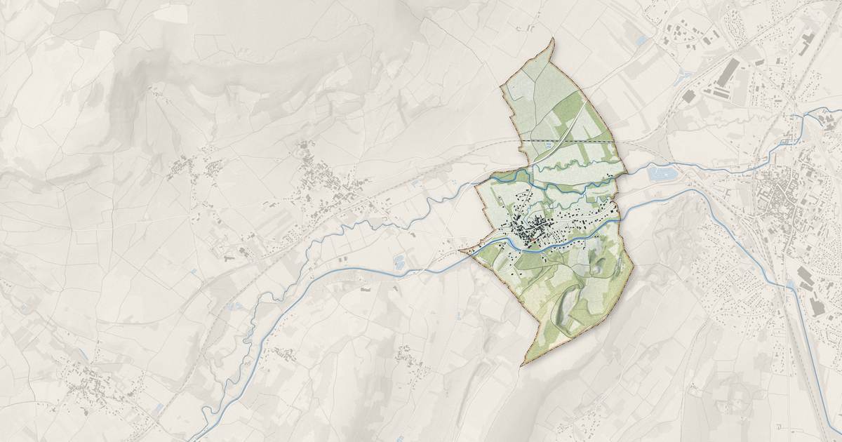 Portrait cartographique de Remigny : relief, eau, forêts, bâti et voies, calculés à partir des données de l'IGN