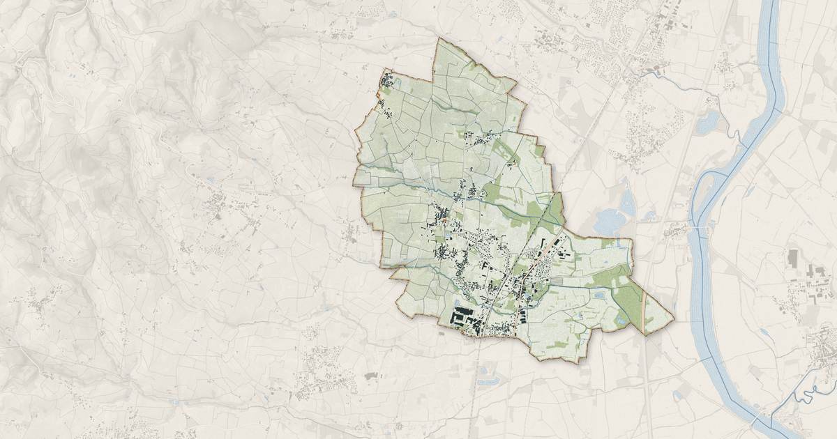 Portrait cartographique de Romanèche-Thorins : relief, eau, forêts, bâti et voies, calculés à partir des données de l'IGN