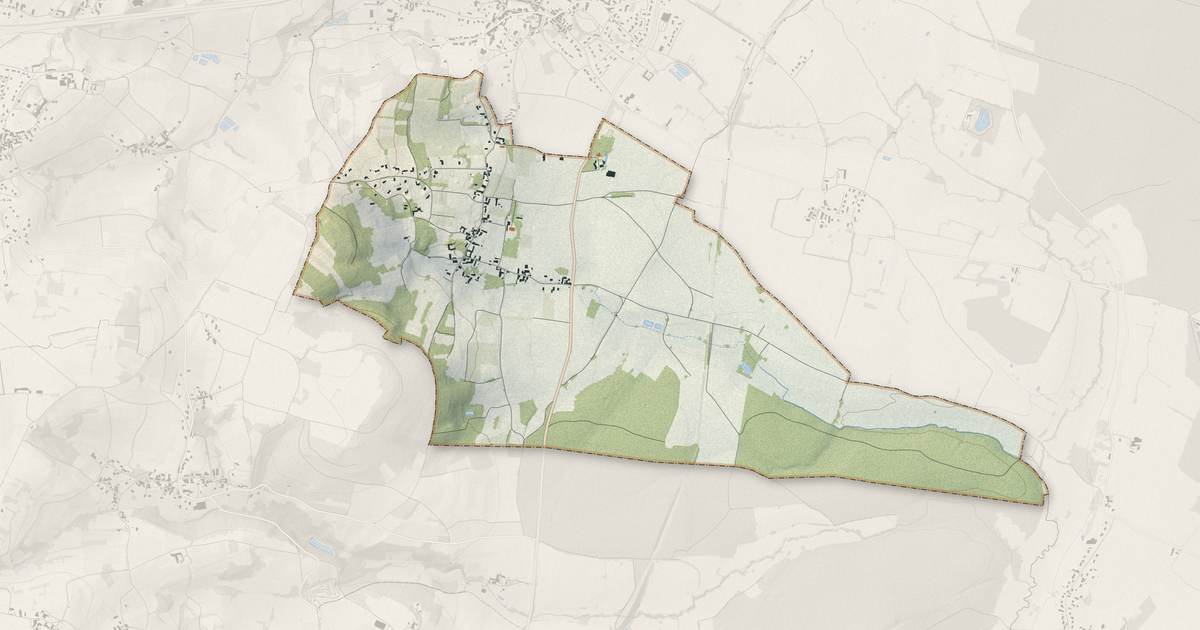 Portrait cartographique de Rosey : relief, eau, forêts, bâti et voies, calculés à partir des données de l'IGN