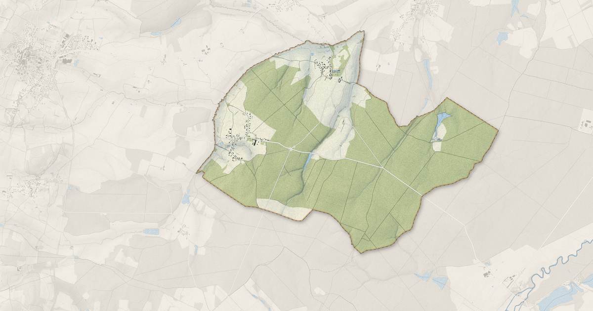 Portrait cartographique de Saint-Germain-lès-Buxy : relief, eau, forêts, bâti et voies, calculés à partir des données de l'IGN