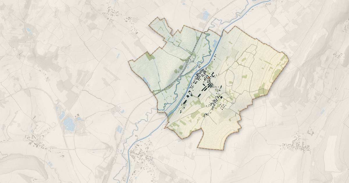 Portrait cartographique de Saint-Gilles : relief, eau, forêts, bâti et voies, calculés à partir des données de l'IGN