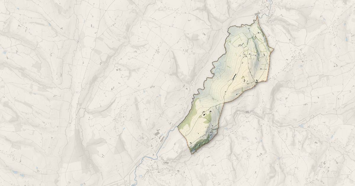 Portrait cartographique de Saint-Martin-de-Lixy : relief, eau, forêts, bâti et voies, calculés à partir des données de l'IGN