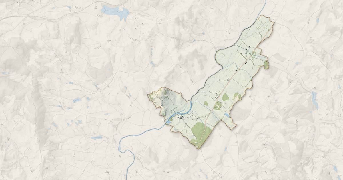 Portrait cartographique de Saint-Nizier-sur-Arroux : relief, eau, forêts, bâti et voies, calculés à partir des données de l'IGN