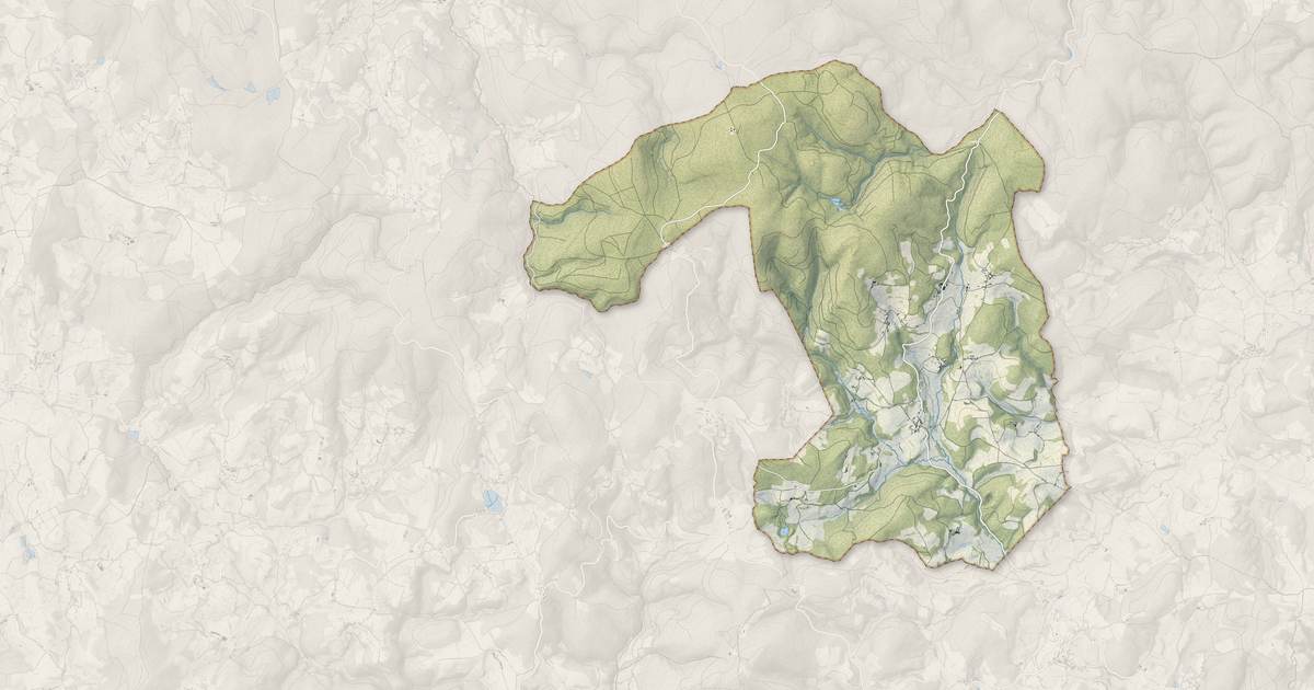 Portrait cartographique de Saint-Prix : relief, eau, forêts, bâti et voies, calculés à partir des données de l'IGN