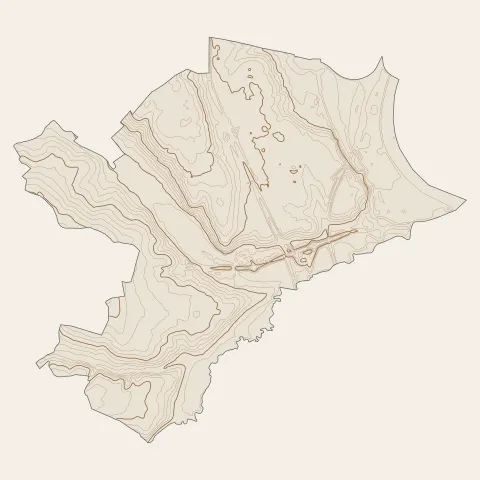 Saint-Rémy : courbes de niveau