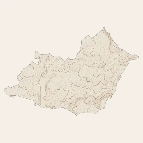 Saint-Vallier : courbes de niveau