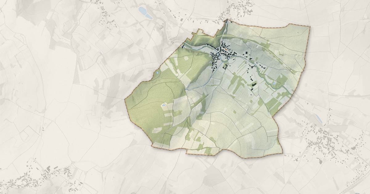 Portrait cartographique de Sampigny-lès-Maranges : relief, eau, forêts, bâti et voies, calculés à partir des données de l'IGN