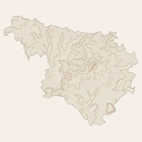 Sanvignes-les-Mines : courbes de niveau