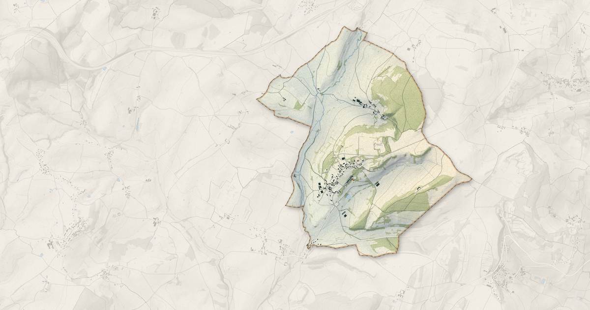 Portrait cartographique de Sassangy : relief, eau, forêts, bâti et voies, calculés à partir des données de l'IGN