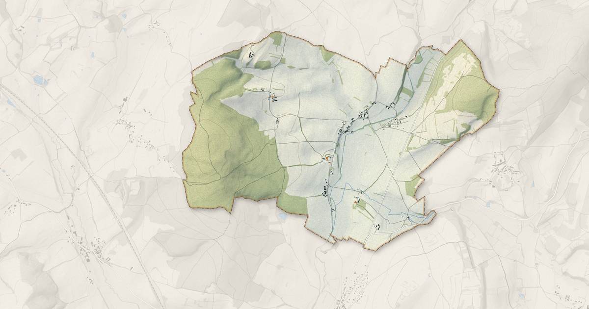 Portrait cartographique de Savianges : relief, eau, forêts, bâti et voies, calculés à partir des données de l'IGN