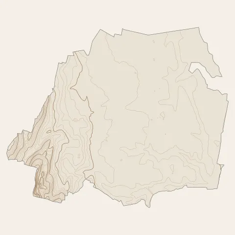 Sennecey-le-Grand : courbes de niveau