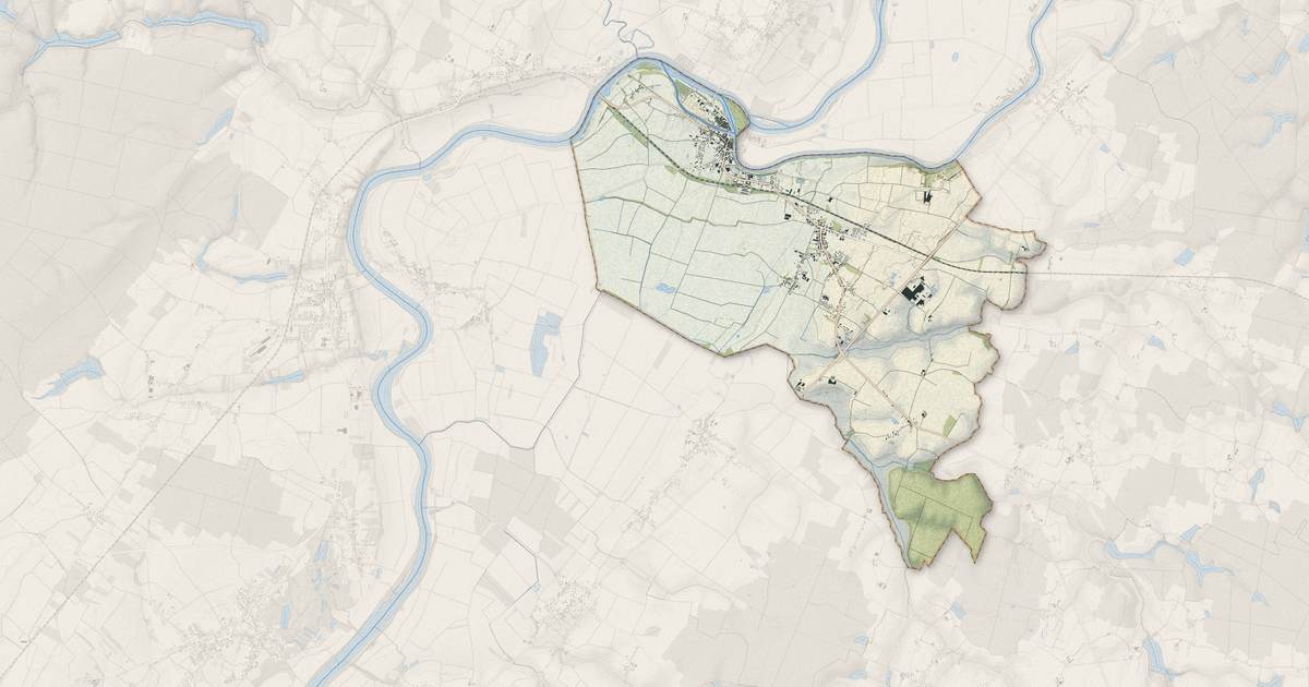 Portrait cartographique de Verdun-Ciel : relief, eau, forêts, bâti et voies, calculés à partir des données de l'IGN