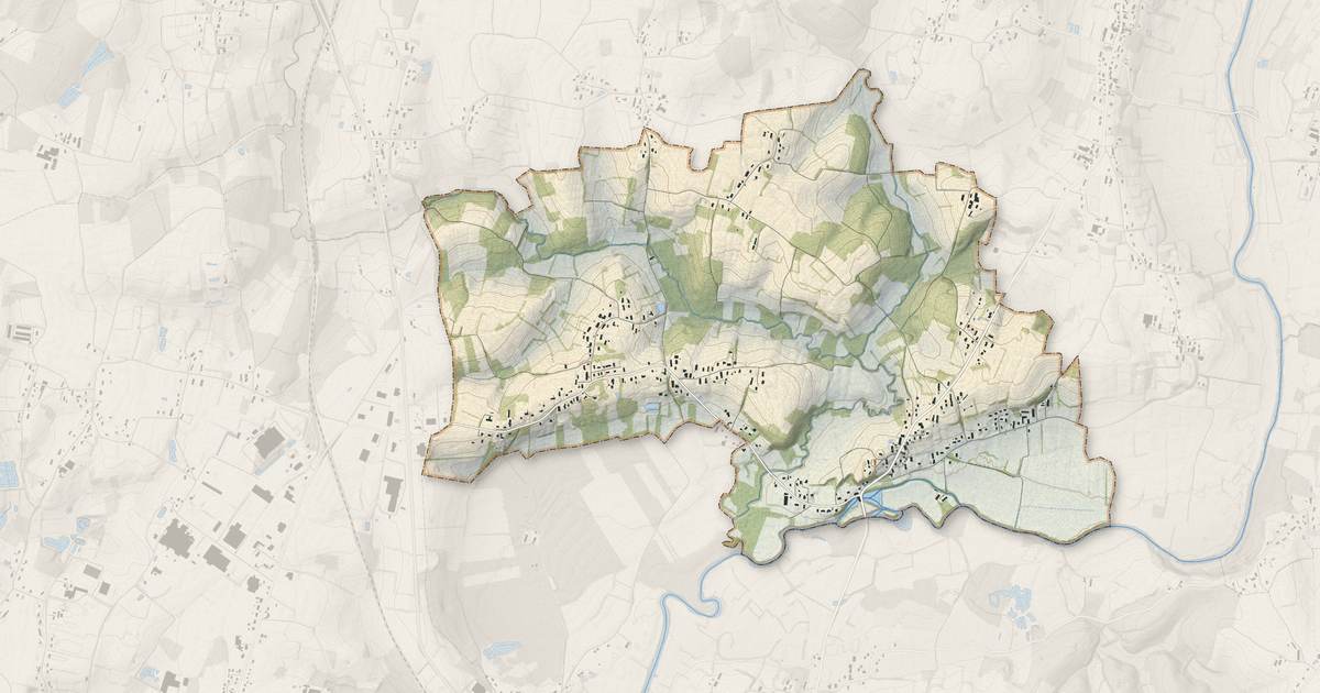 Portrait cartographique de Vincelles : relief, eau, forêts, bâti et voies, calculés à partir des données de l'IGN