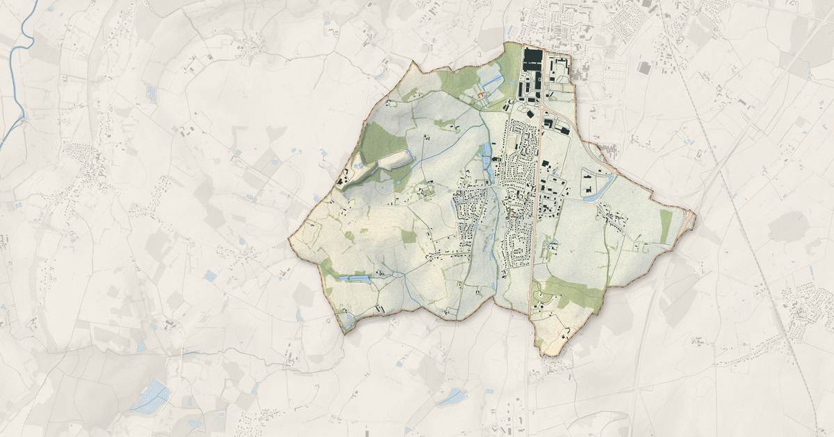 Portrait cartographique de Arçonnay : relief, eau, forêts, bâti et voies, calculés à partir des données de l'IGN