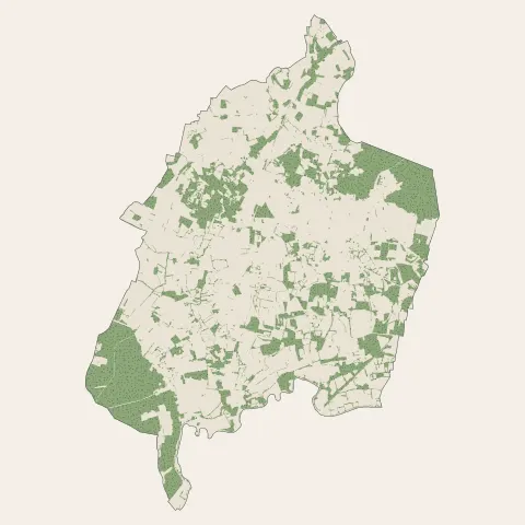 Aubigné-Racan : bois, forêts et landes