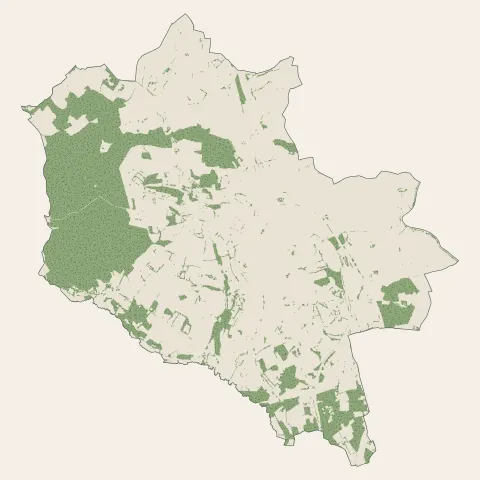 La Bazoge : bois, forêts et landes