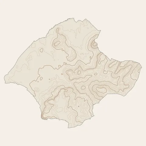 Cérans-Foulletourte : courbes de niveau