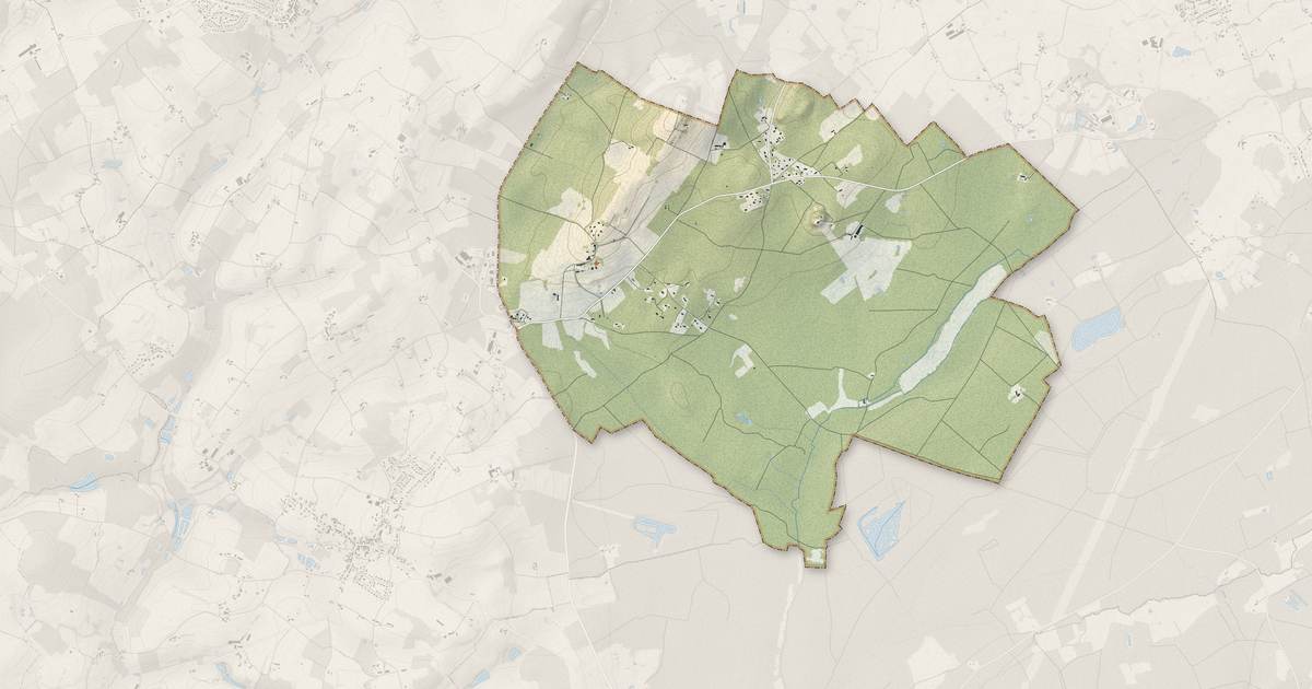 Portrait cartographique de Château-l'Hermitage : relief, eau, forêts, bâti et voies, calculés à partir des données de l'IGN