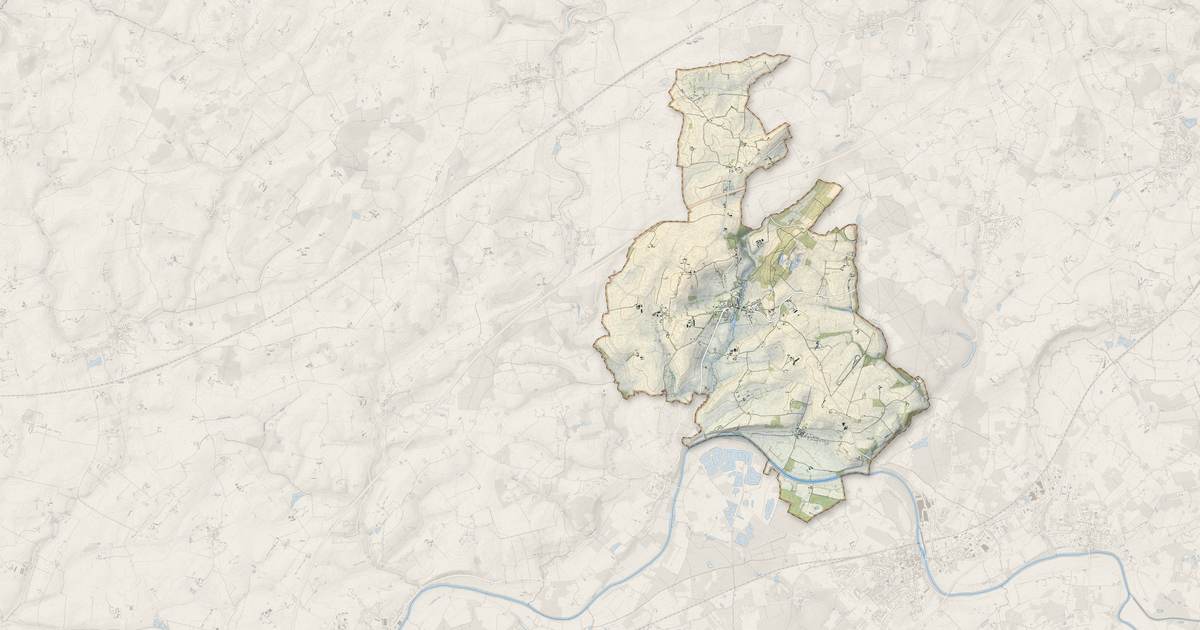 Portrait cartographique de Chemiré-le-Gaudin : relief, eau, forêts, bâti et voies, calculés à partir des données de l'IGN