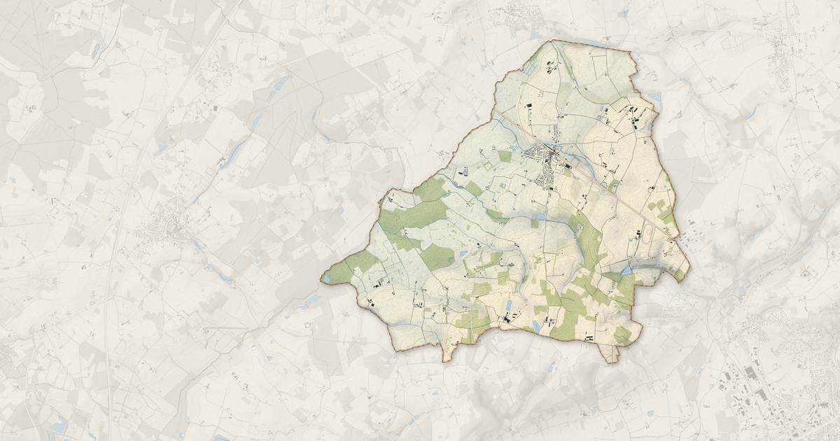 Portrait cartographique de Crosmières : relief, eau, forêts, bâti et voies, calculés à partir des données de l'IGN