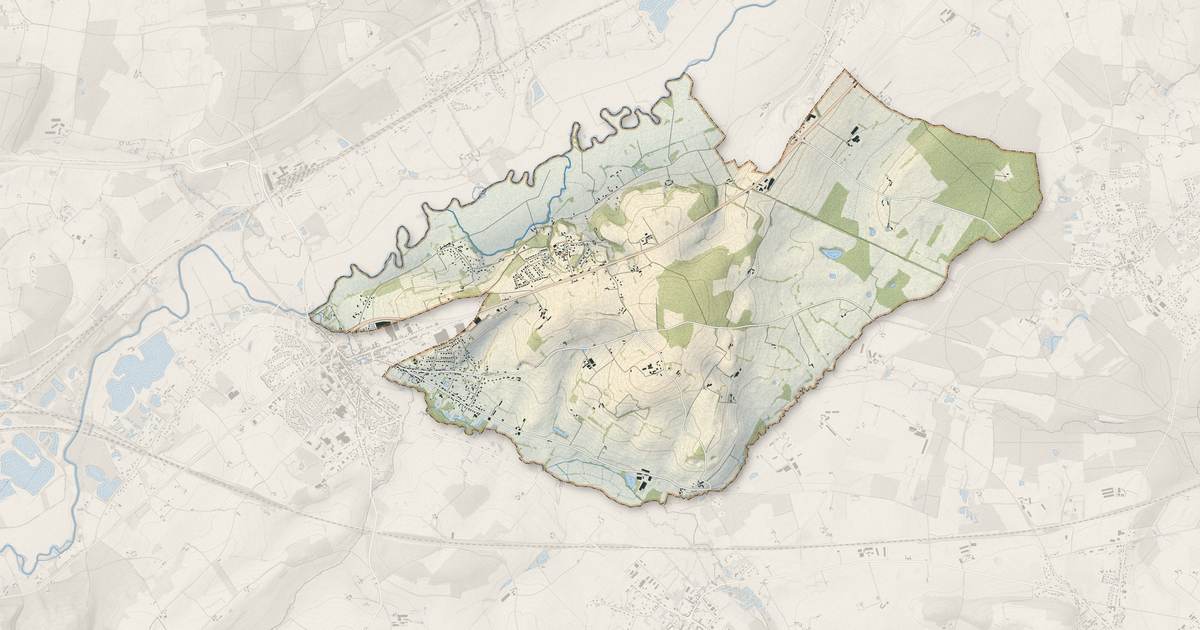 Portrait cartographique de Duneau : relief, eau, forêts, bâti et voies, calculés à partir des données de l'IGN