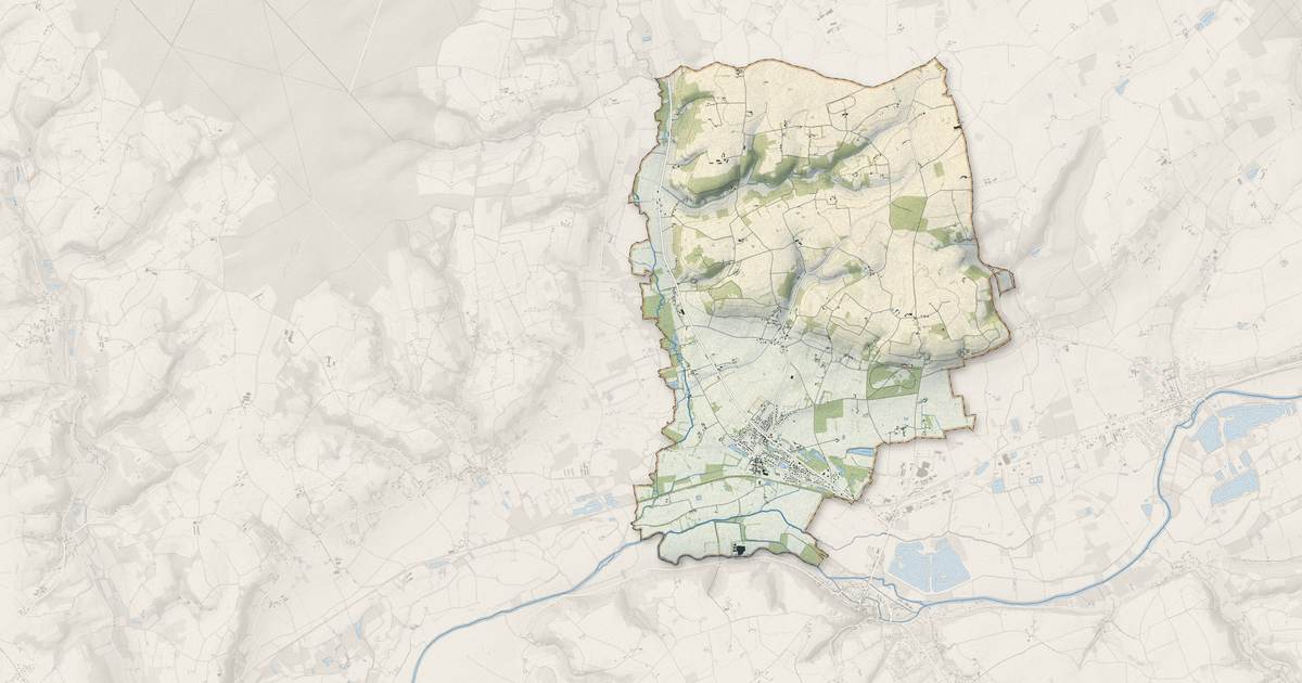 Portrait cartographique de Lhomme : relief, eau, forêts, bâti et voies, calculés à partir des données de l'IGN