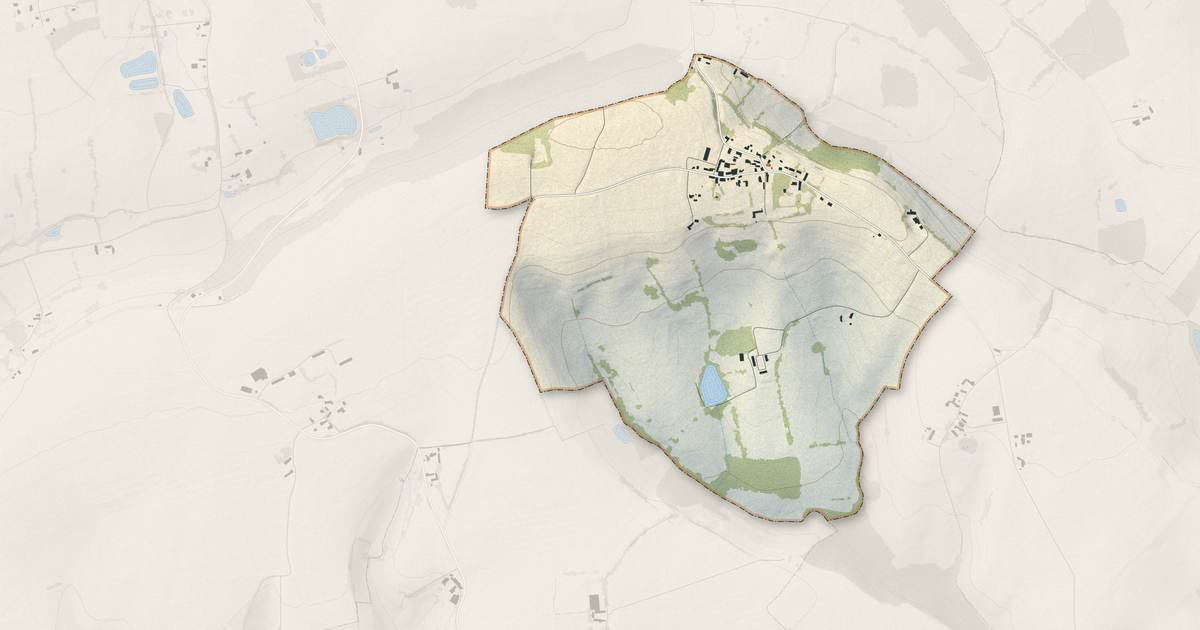 Portrait cartographique de Livet-en-Saosnois : relief, eau, forêts, bâti et voies, calculés à partir des données de l'IGN