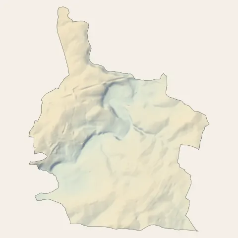 Loué : relief